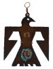 Thunderbird Copper and Turquoise Ornament
