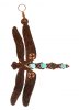 Dragonfly Ornament with Copper and Turquoise