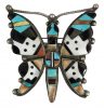 Vintage Zuni Inlay Butterfly Pin