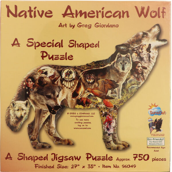 Native American Wolf Puzzle