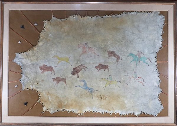 Plain Indian Painted Elk Hide