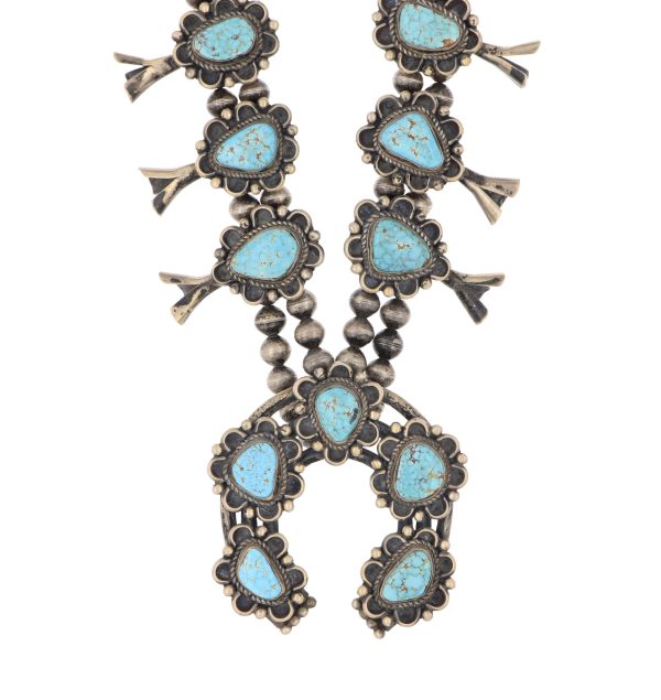 Navajo Squash Blossom Necklace