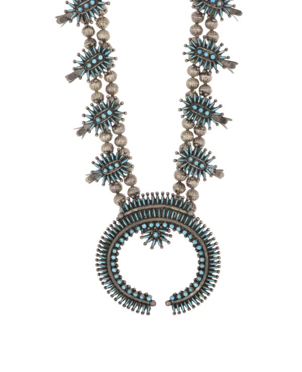 Zuni Squash Blossom Necklace