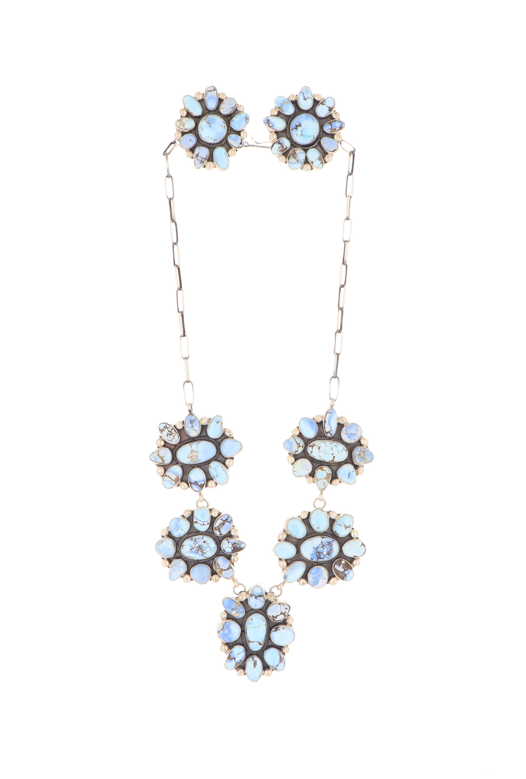 Stone Peace Navajo Necklace - Black/ White main image 1