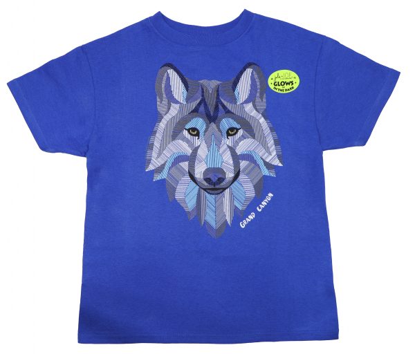 Youth Crosshatch Wolf T-shirt
