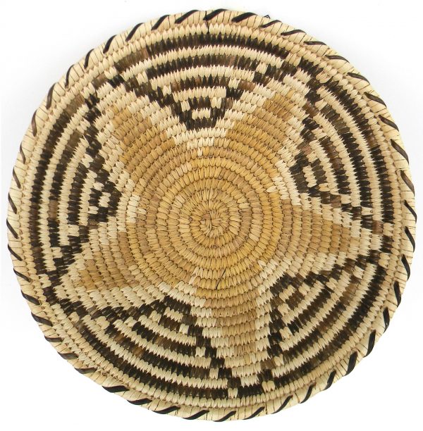 Tohono O'Odham Polychrome Star Basket