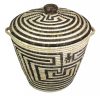 Tohono O'odham Man in the Maze Lidded Basket