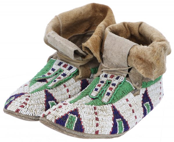 Sioux Beaded Winter Moccasins