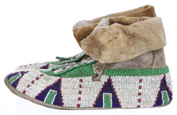 Sioux Beaded Winter Moccasins