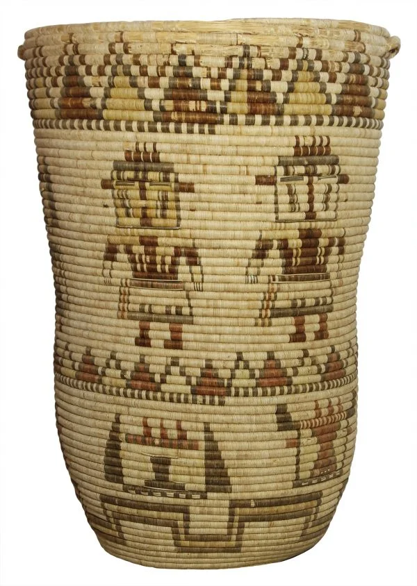 Hopi 3rd Mesa Coiled Basket