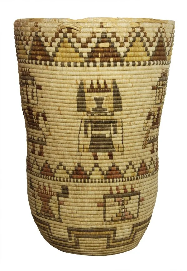Hopi 3rd Mesa Coiled Basket