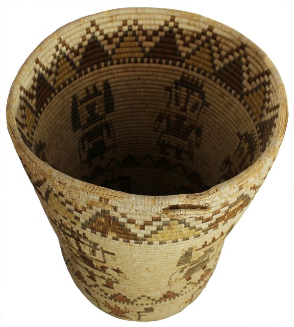 Hopi 3rd Mesa Coiled Basket