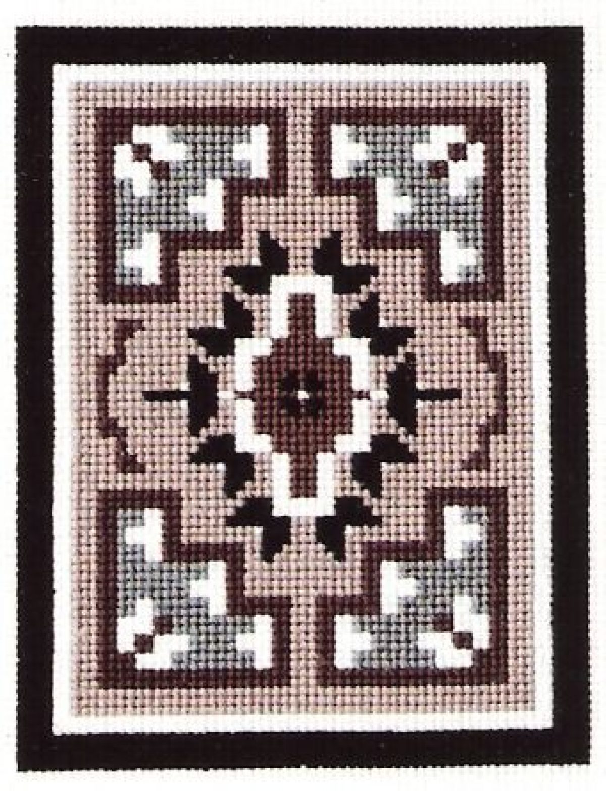 Chart Counted Cross Stitch Pattern Needlework Native American 