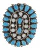 Navajo Turquoise Cluster Ring