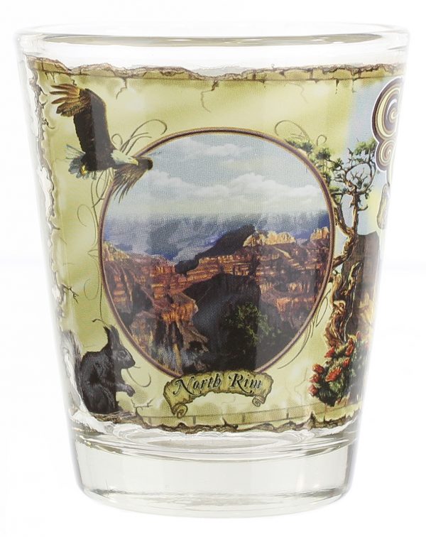 Grand Canyon Animal Scenes Shot Glass